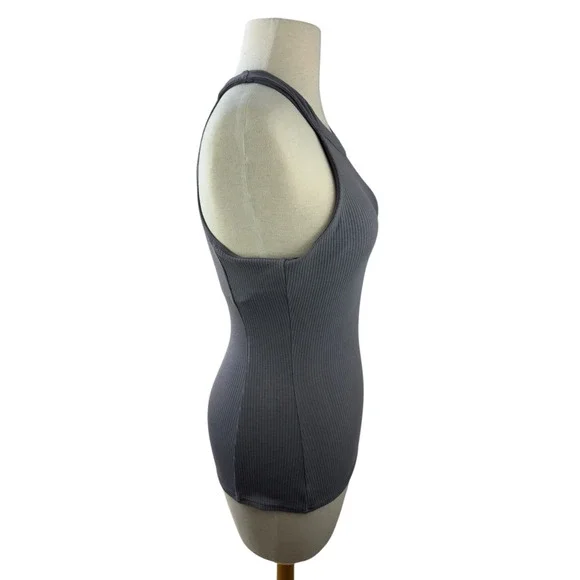 Alo Yoga Ribbed Insight Tank Purple Dusk Women's Size Small - Picture 9 of 14